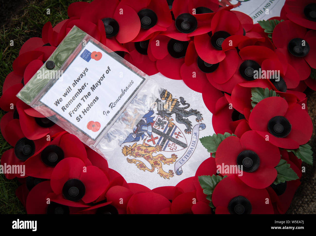 D-Day 75 commemorations Liverpool war memorial Stock Photo