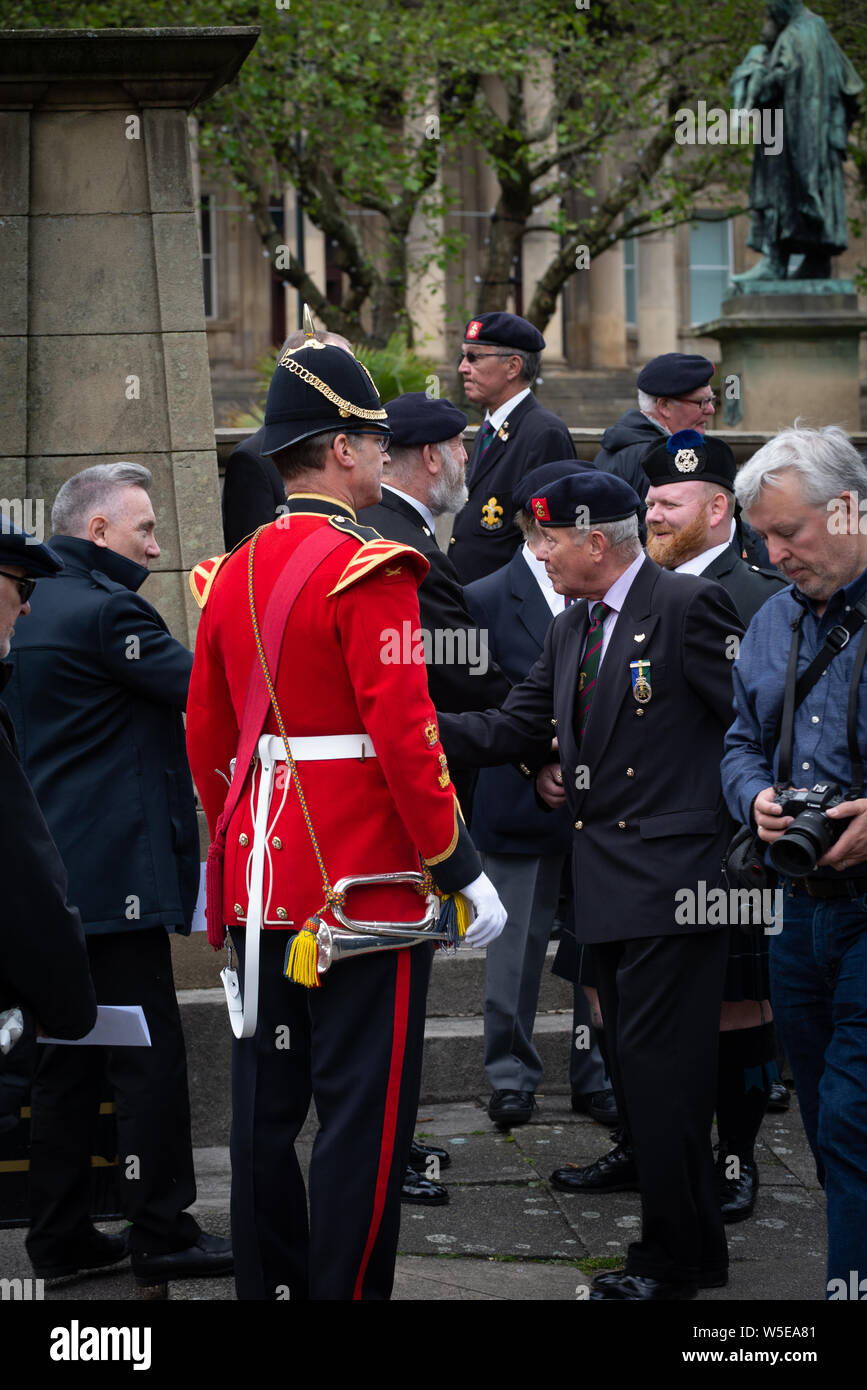 D-Day 75 commemorations Liverpool war memorial Stock Photo