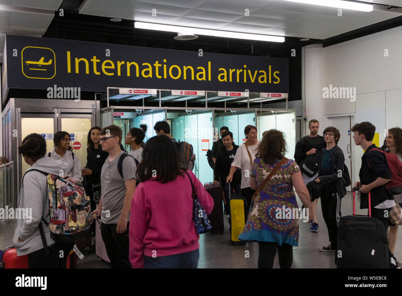 International arrivals at Gatwick airport north terminal, gatwick, uk Stock Photo