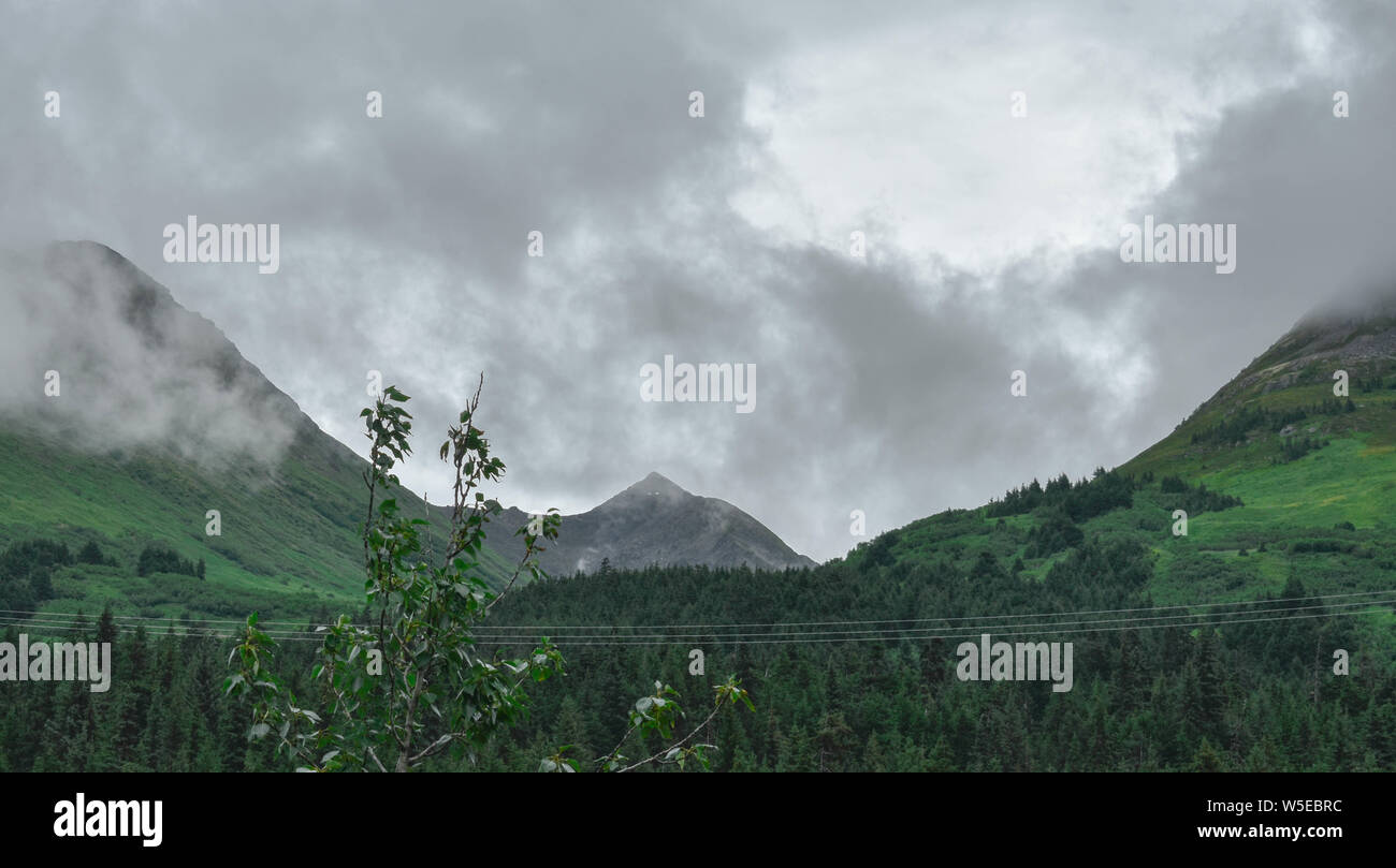 Bertha Creek Campground, Alaska Stock Photo Alamy
