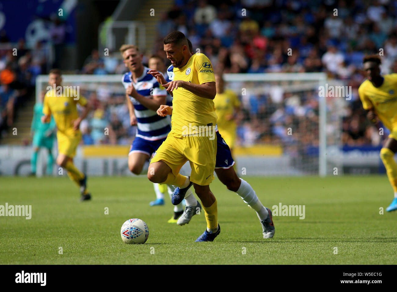 Reading, UK. 28th July, 2019. Mateo Kovacic of Chelsea during pre-season football friendly match, Reading v Chelsea at the Madejski Stadium in Reading on Sunday 28th July 2019. this image may only be used for Editorial purposes. Editorial use only, license required for commercial use. No use in betting, games or a single club/league/player publications. pic by Tom Smeeth/Andrew Orchard sports photography/Alamy Live news Credit: Andrew Orchard sports photography/Alamy Live News Stock Photo
