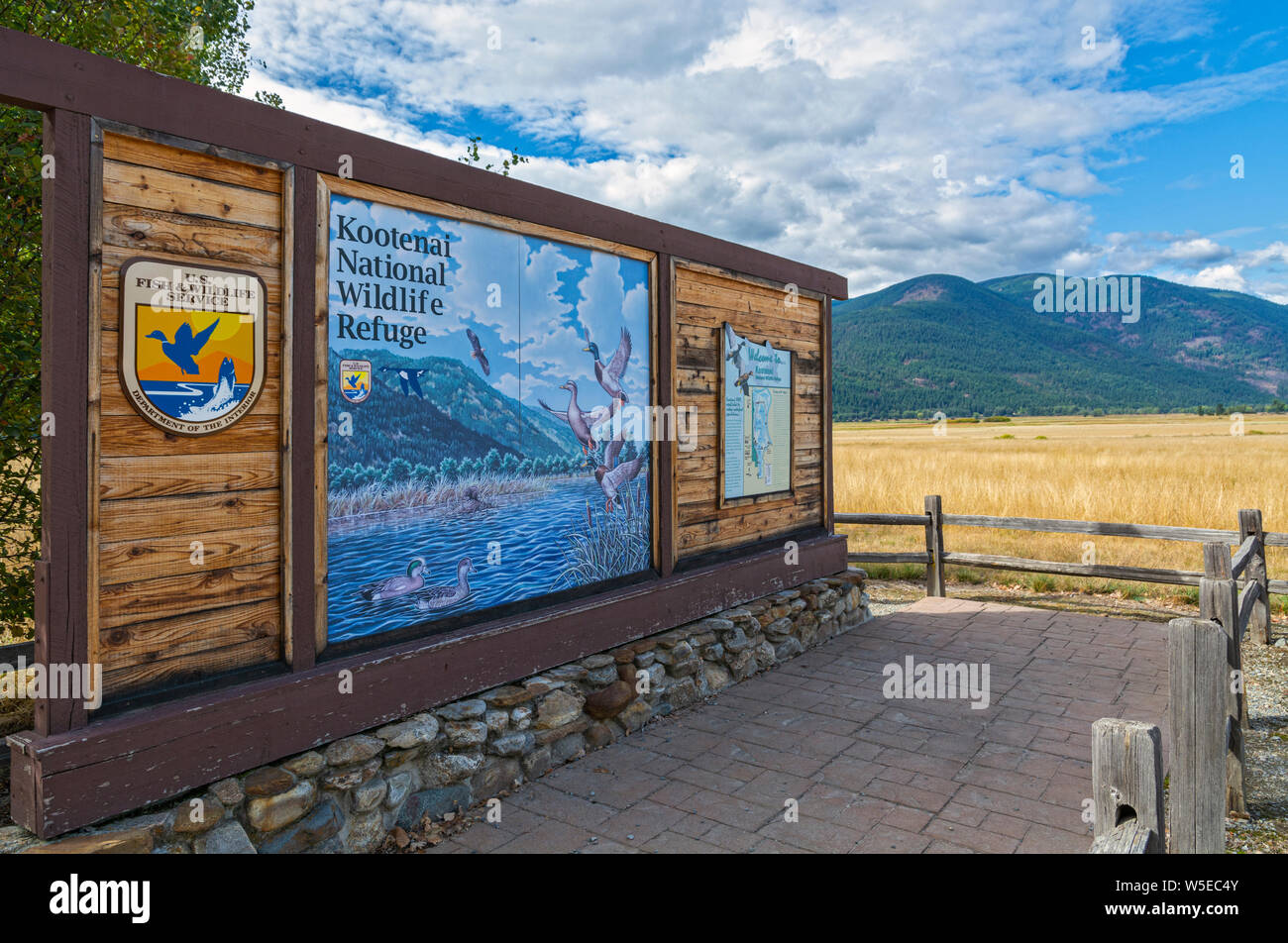 Idaho, Boundary County, Kootenai National Wildlife Refuge Stock Photo