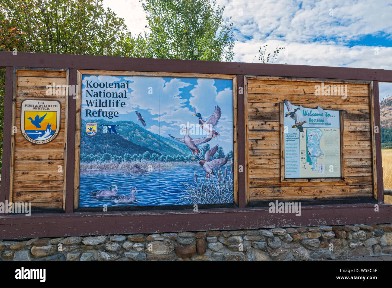Idaho, Boundary County, Kootenai National Wildlife Refuge Stock Photo