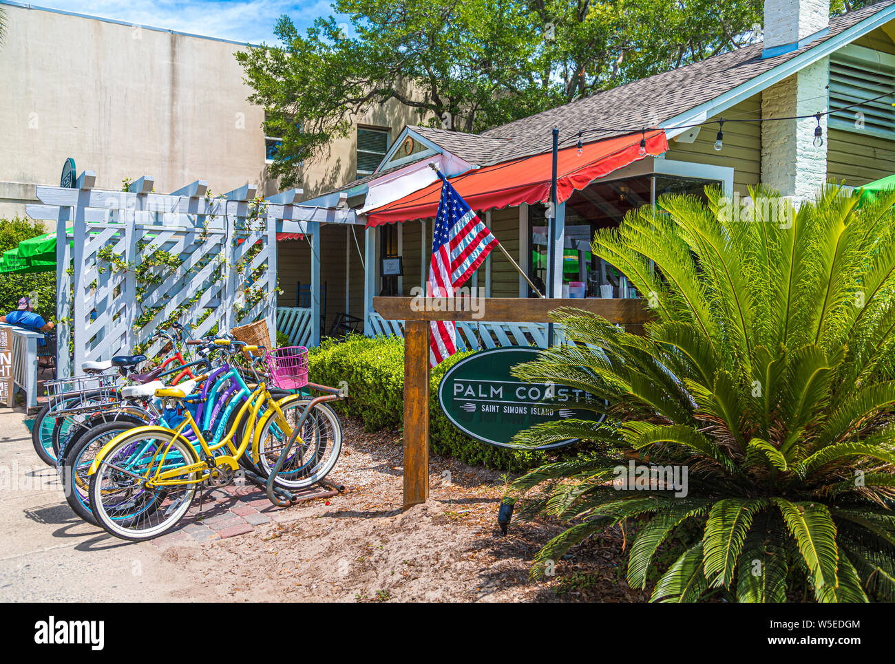 Palm Coast Coffee Stock Photo Alamy