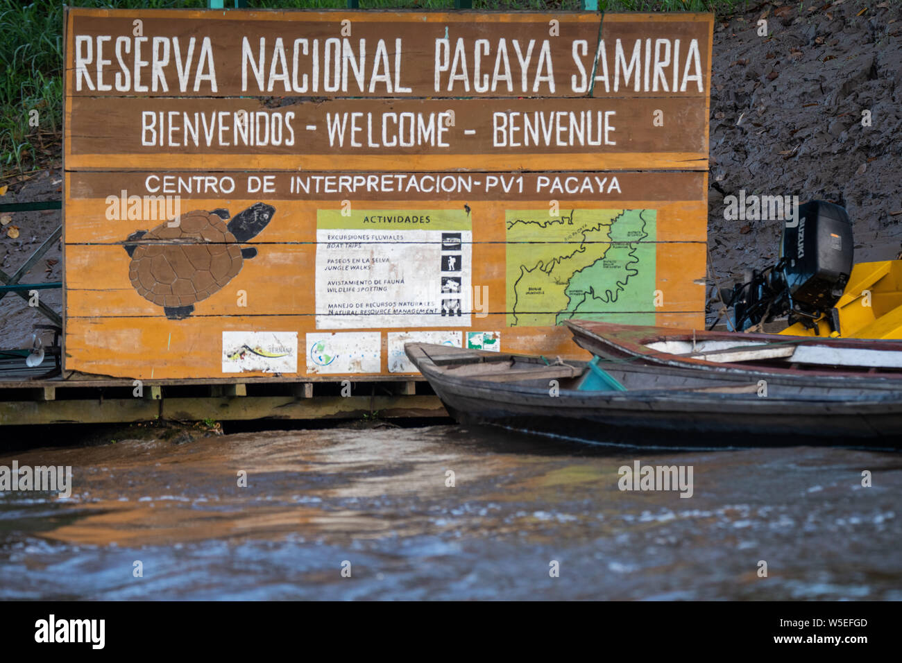 Pacaya-Samiria National Reserve in the Peruvian Amazon River Stock Photo