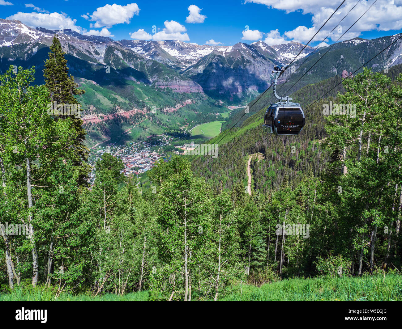 Telluride Town Colorado Summer High Resolution Stock Photography and