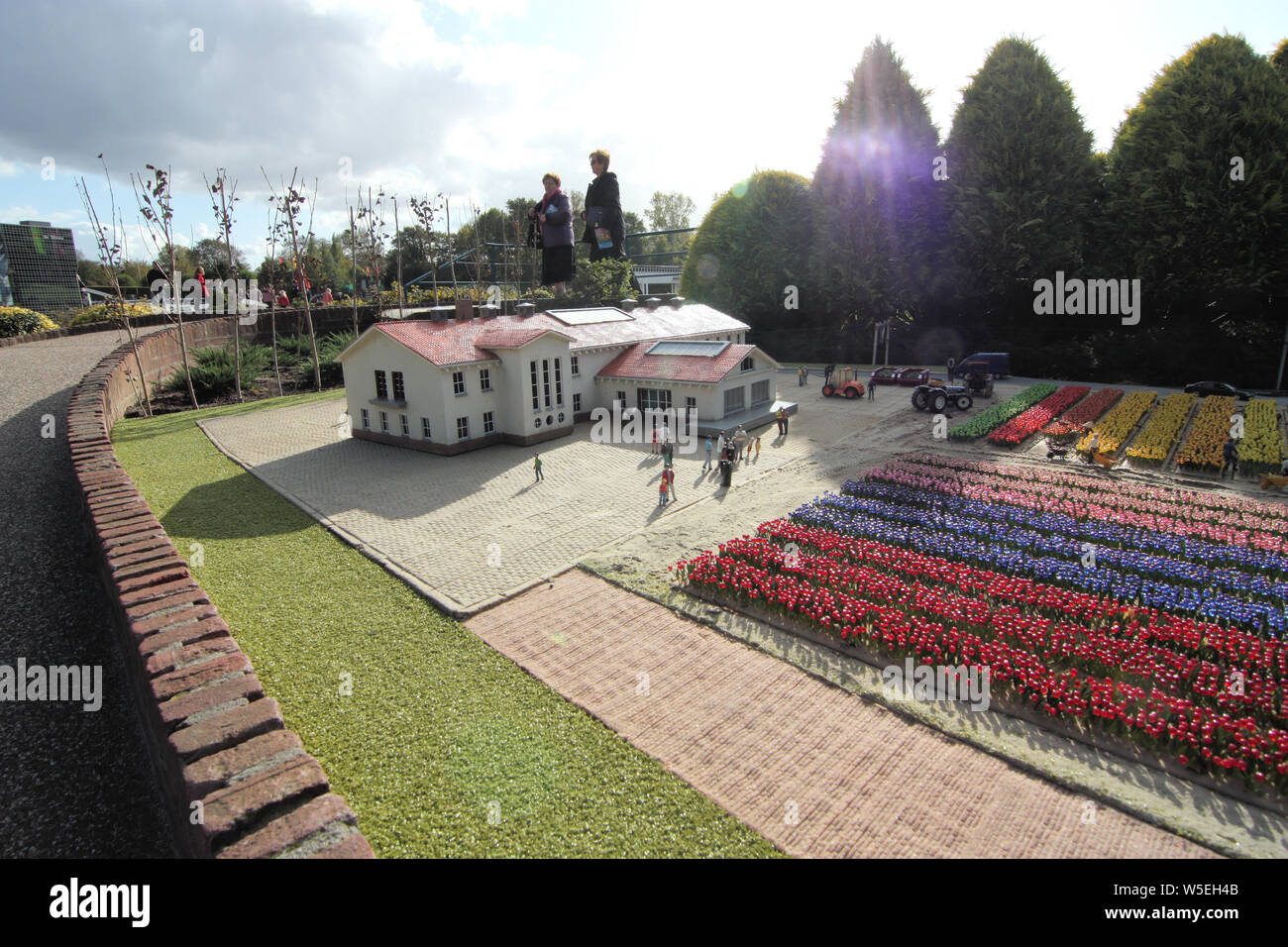 Madurodam park is Holland’s smallest city. It provides a perfect combination of an amusement park, historical heritage and world-class nature. Stock Photo