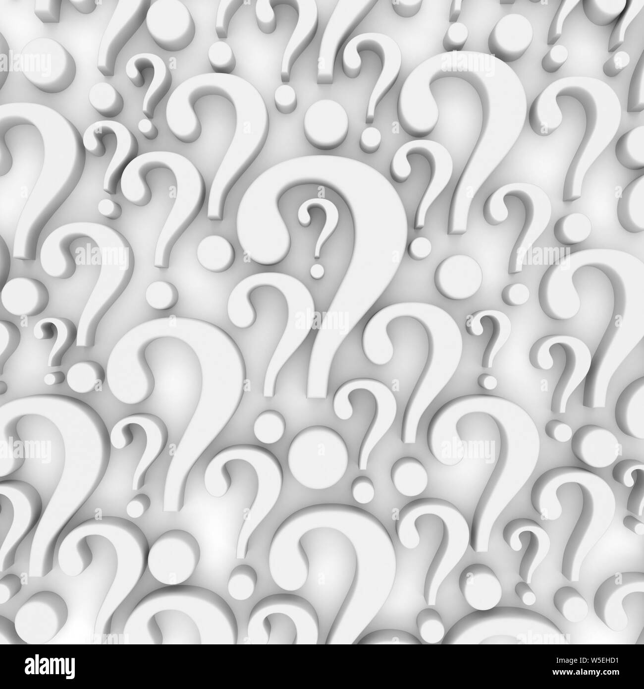 Question mark background - 3d render Stock Photo