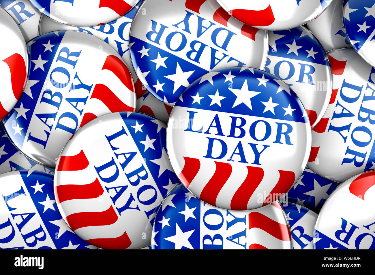 Labor day button background Stock Photo - Alamy