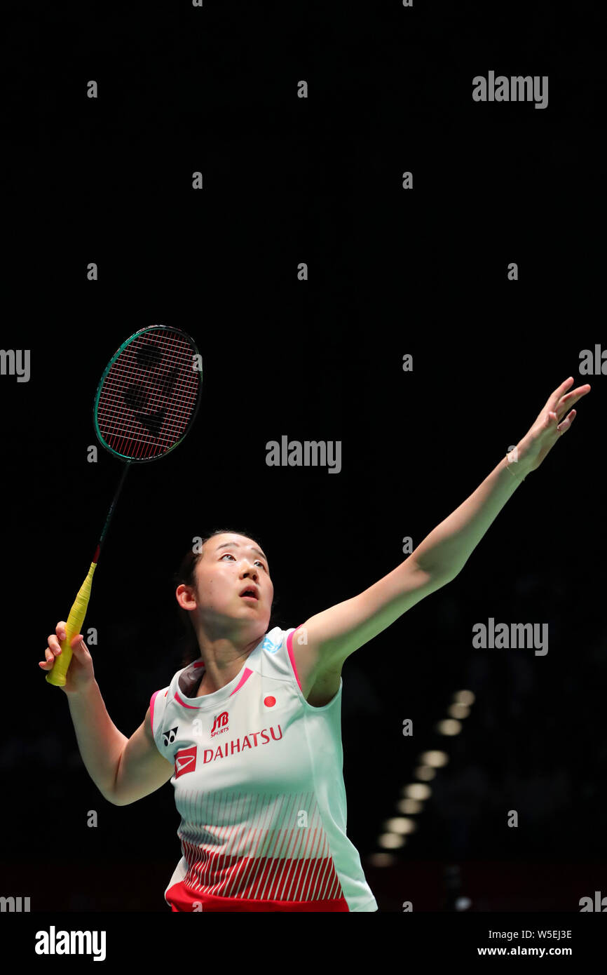 Tokyo, Japan. 28th July, 2019. Mayu Matsumoto (JPN) Badminton