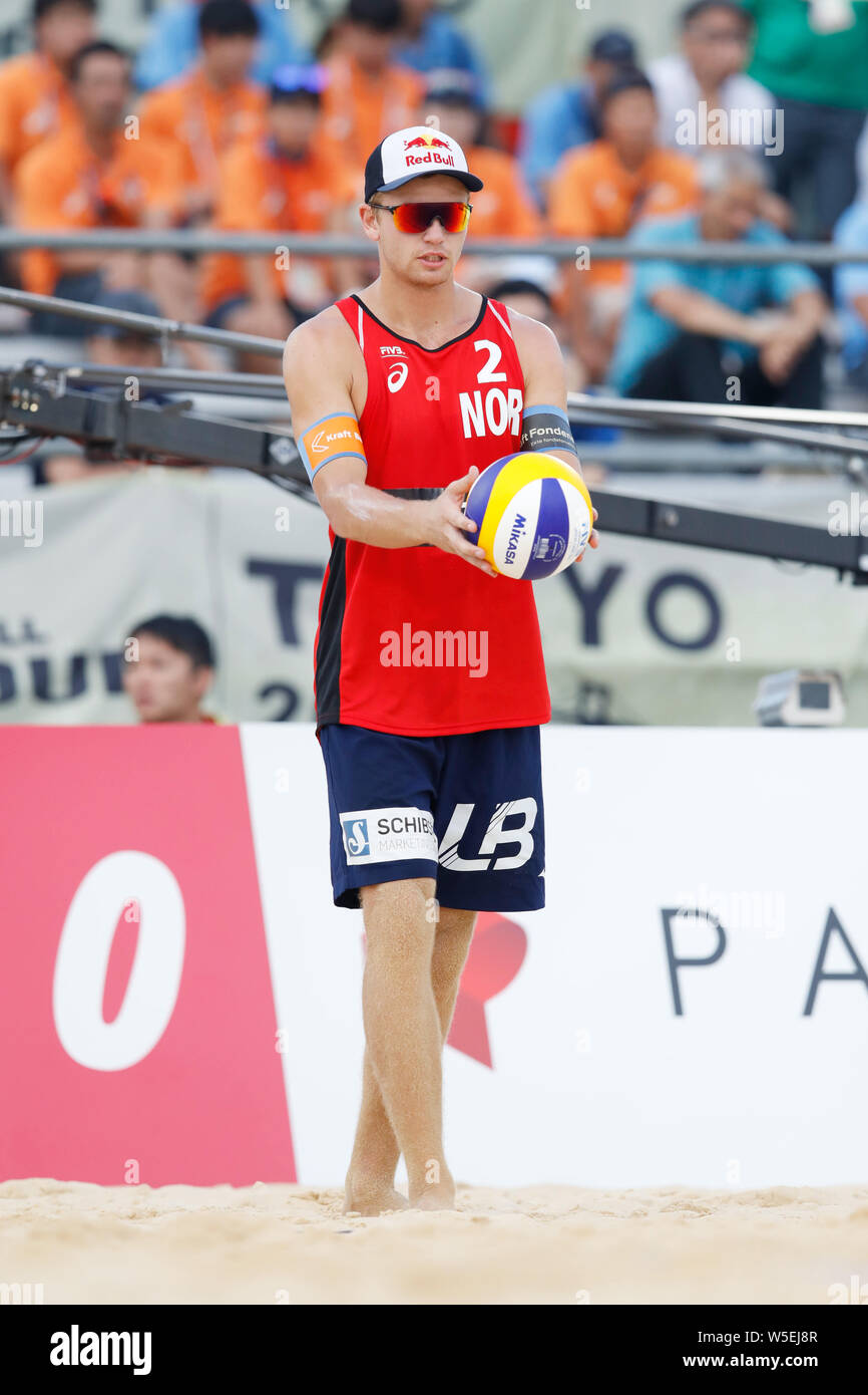Christian Sandlie Sørum - Tokyo Japan 28th July 2019 Christian Sandlie Sorum Nor Beach Volleyball Fivb Beach Volleyball World Tour 2019 Tokyo Men S Final Match At Shiokaze Park In Tokyo Japan Credit Naoki Morita Aflo - Christian sandlie sørum (born 3 december 1995) is a norwegian beach volleyball player.
