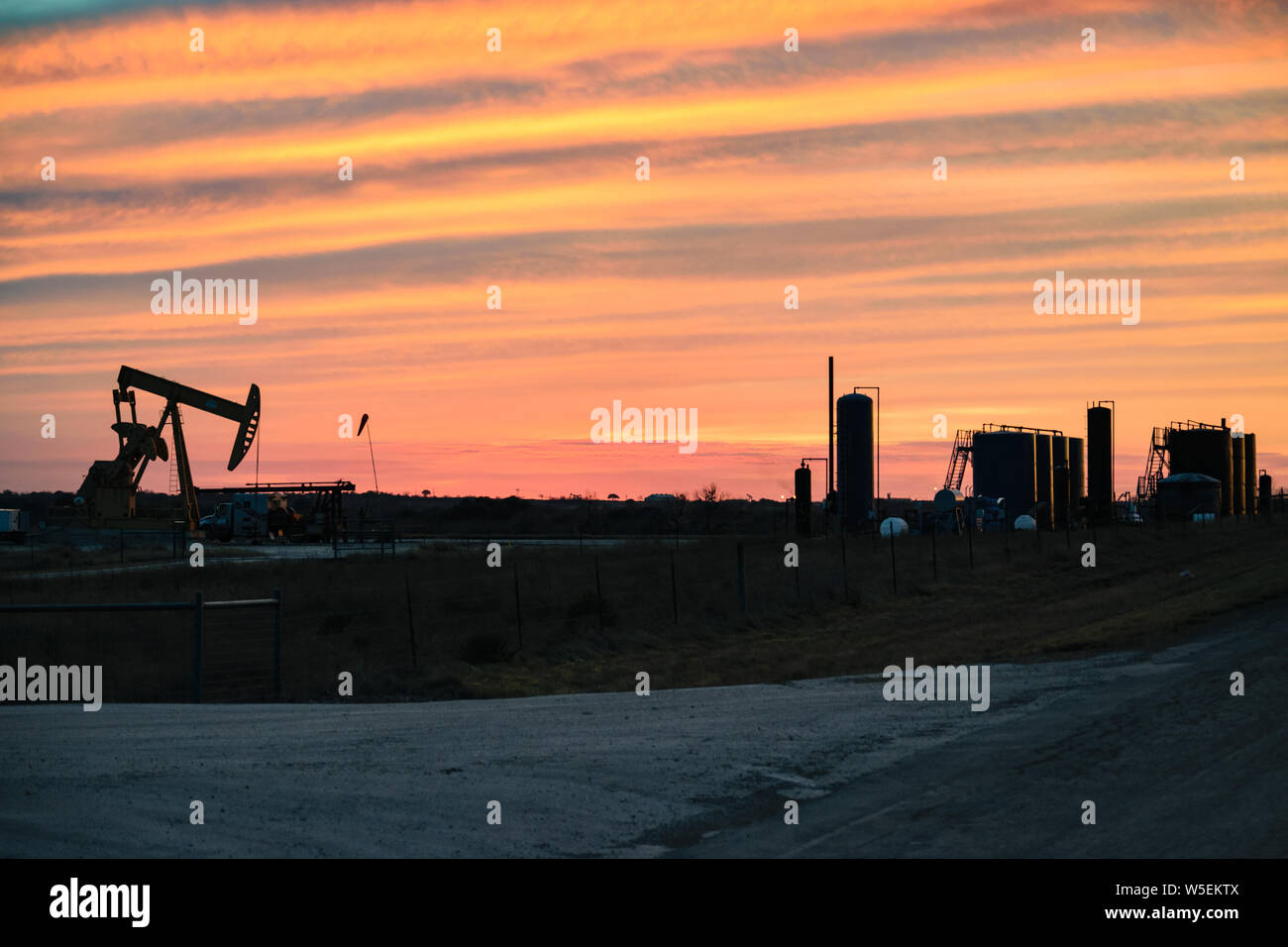 American Oil Well Stock Photo
