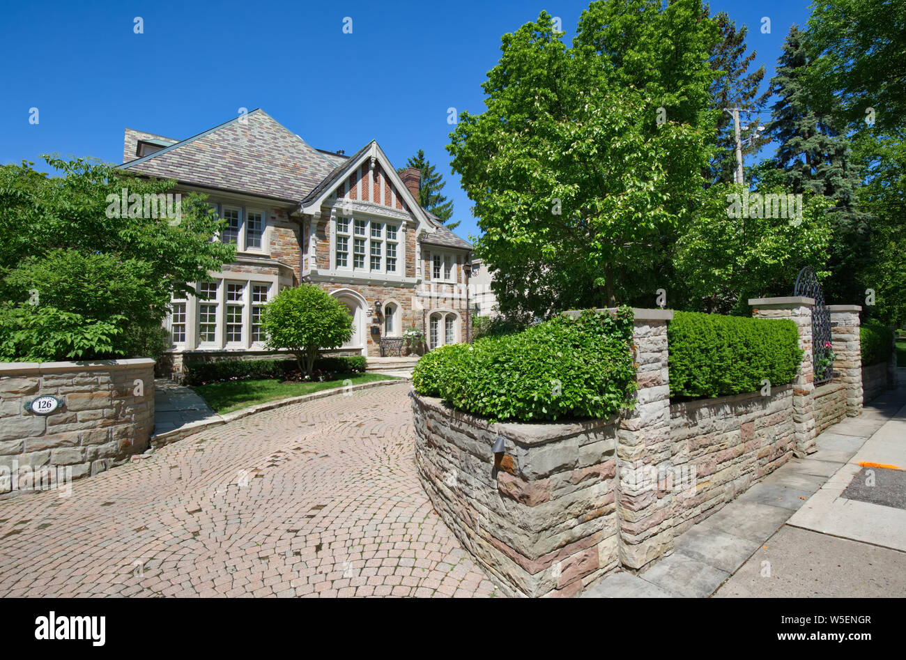 Toronto, Ontario, Canada20 May, 2019 Luxury houses of Toronto Forest Hill neighborhood, an