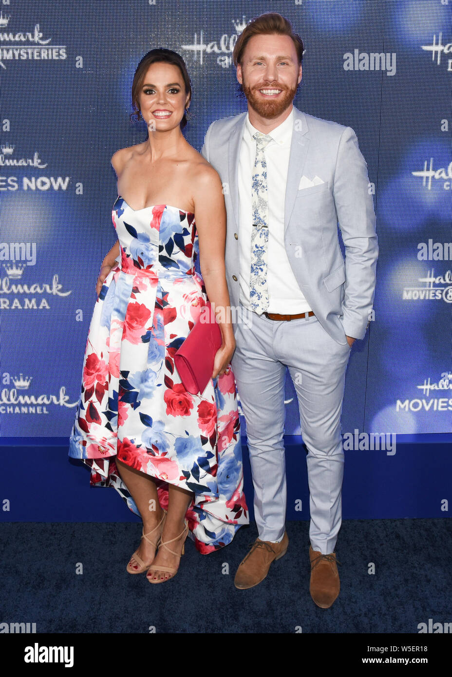 Erin Cahill and Paul Freeman attends the Hallmark Channel and Hallmark Movies & Mysteries Summer 2019 TCA at Private Residence, Beverly Hills, California on July 26, 2019. Stock Photo