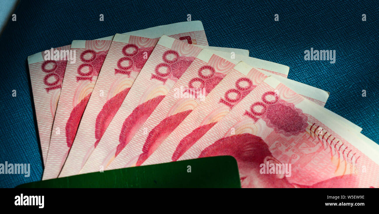 New 100 Rmb 100 Renminbi (RMB) banknotes - Chinese currency. Finance concept Stock ...