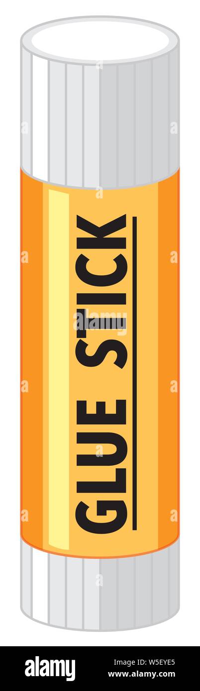Premium Vector  Gluestick in yellow isolated