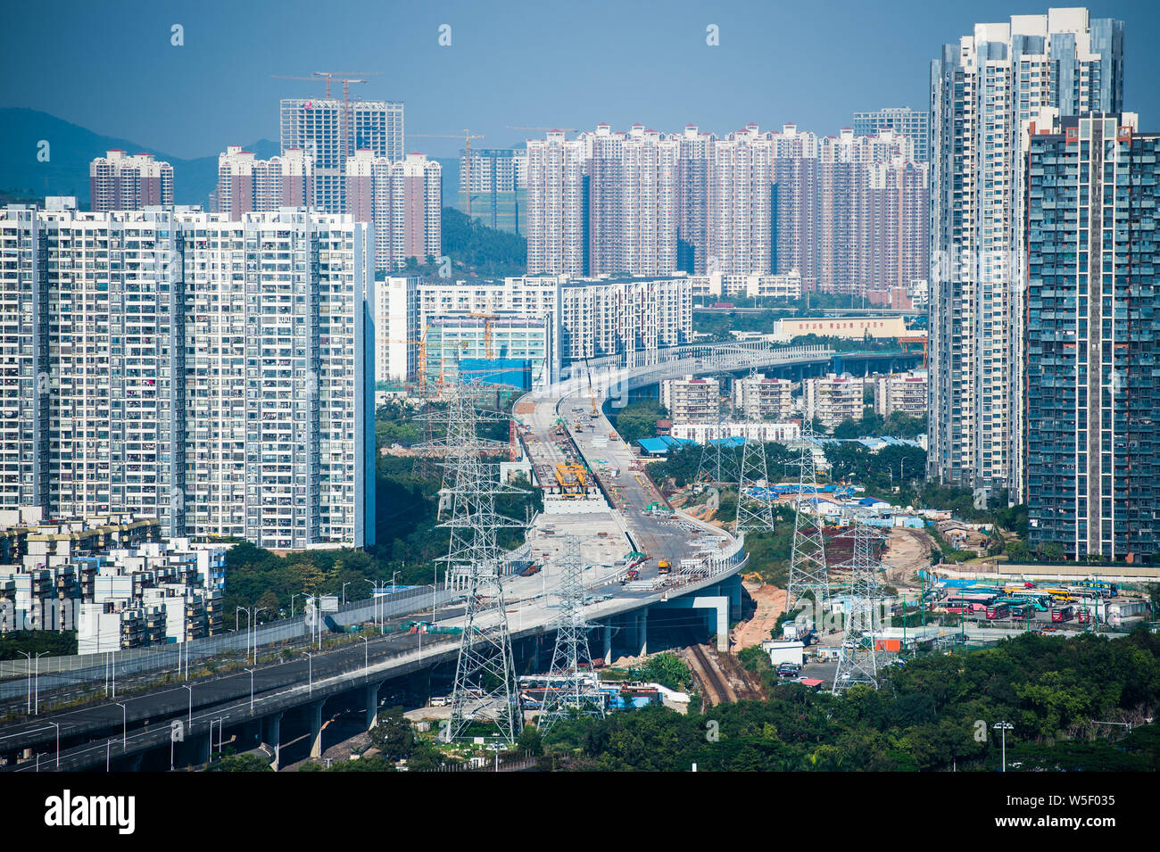 FILEView of skyscrapers and highrise buildings in Nanshan and