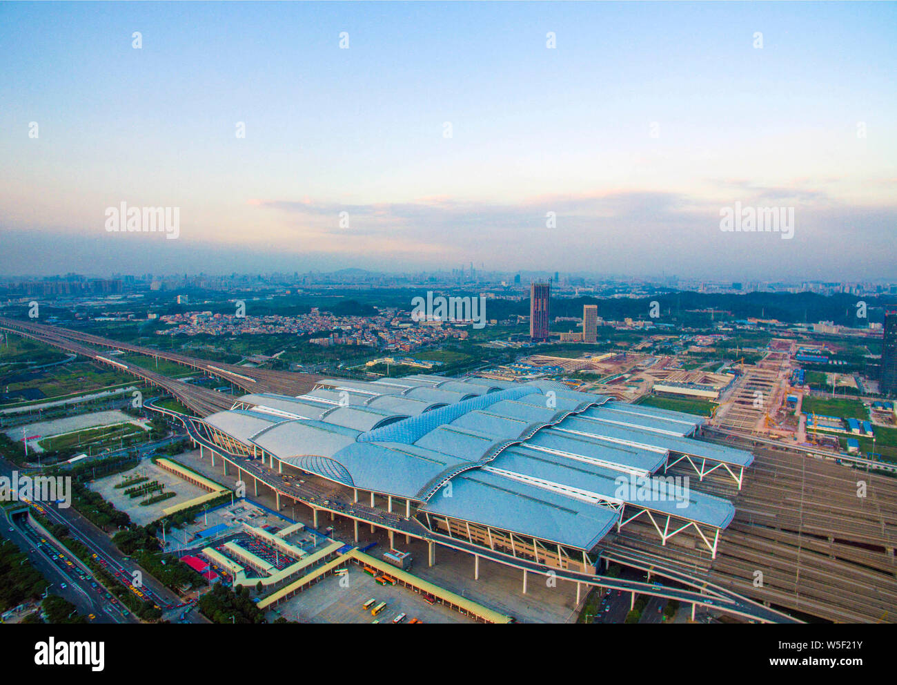 An aerial view of Foshan city, south China's Guangdong province, 21 ...