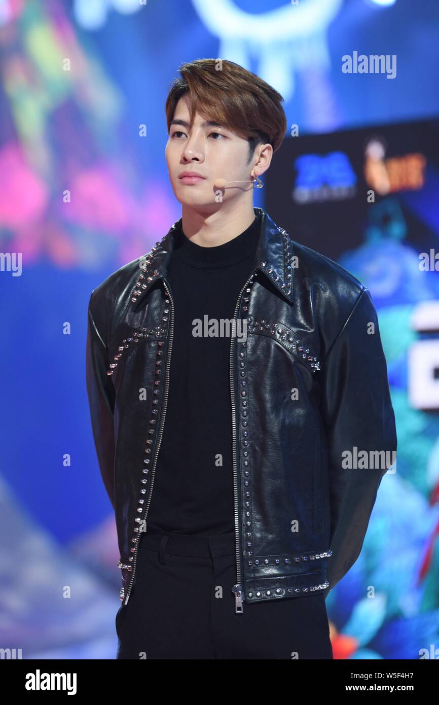 Hong Kong Singer And Actor Jackson Wang Of South Korean Boy Group Got7 Attends A Press Conference For A Variety Show In Shanghai China 28 February 2 Stock Photo Alamy
