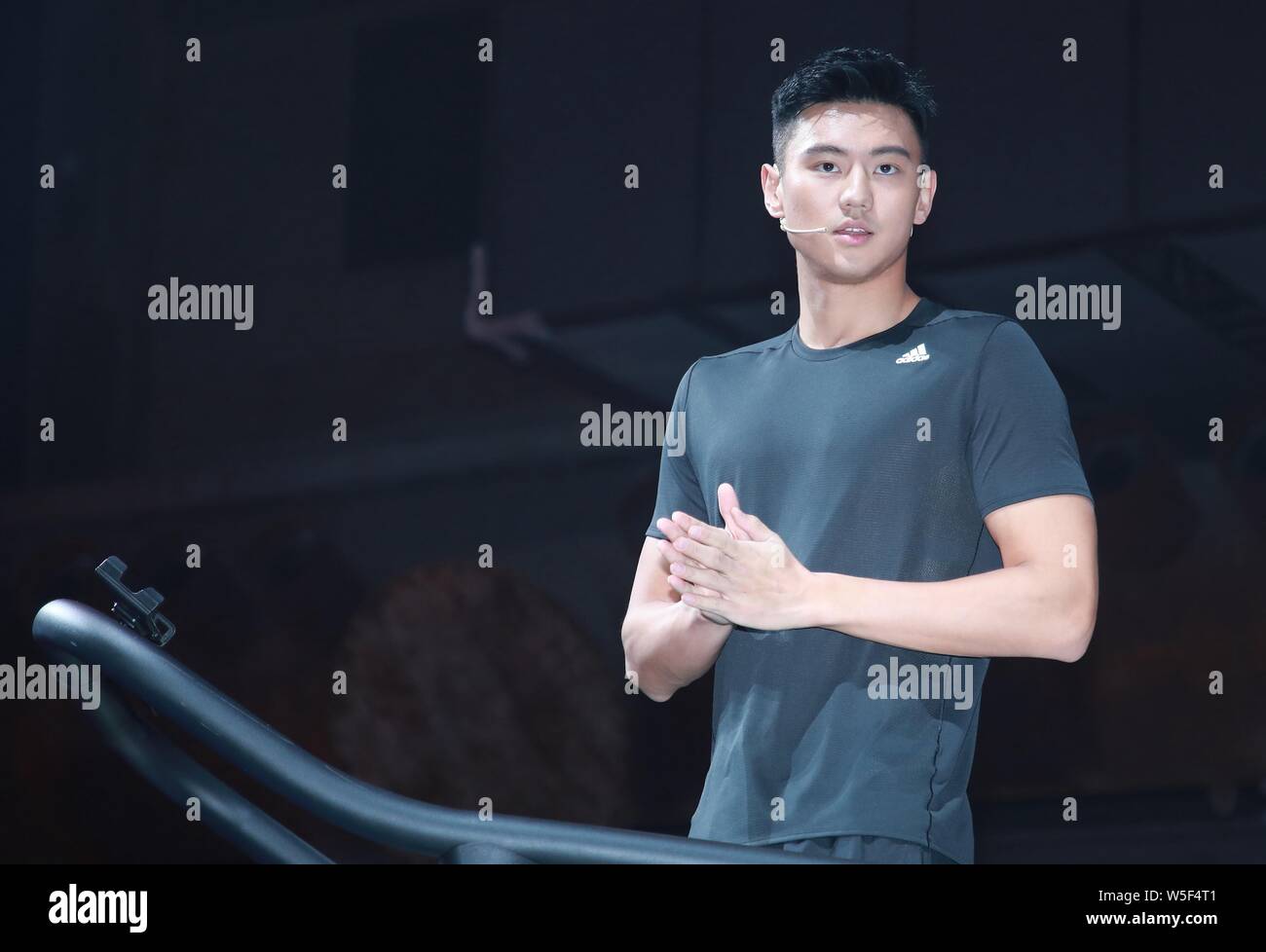 Barrio infraestructura Predecesor FILE--Chinese world swimming champion Ning Zetao attends a promotional  event for Adidas in Shanghai, China, 19 February 2019. China's star swimme  Stock Photo - Alamy
