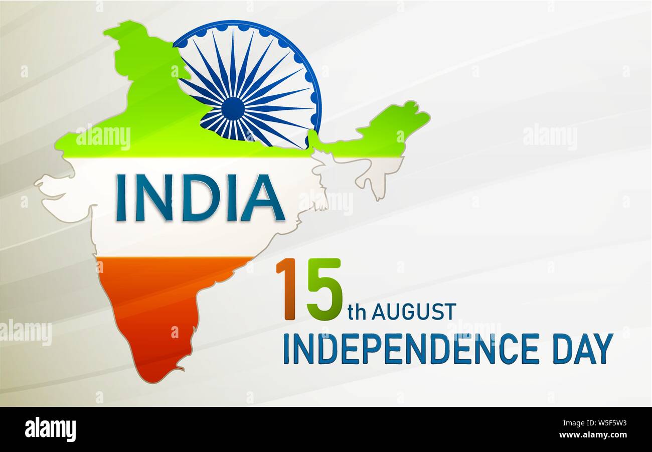 Banner or flyer design for 15th August, Happy Independence Day