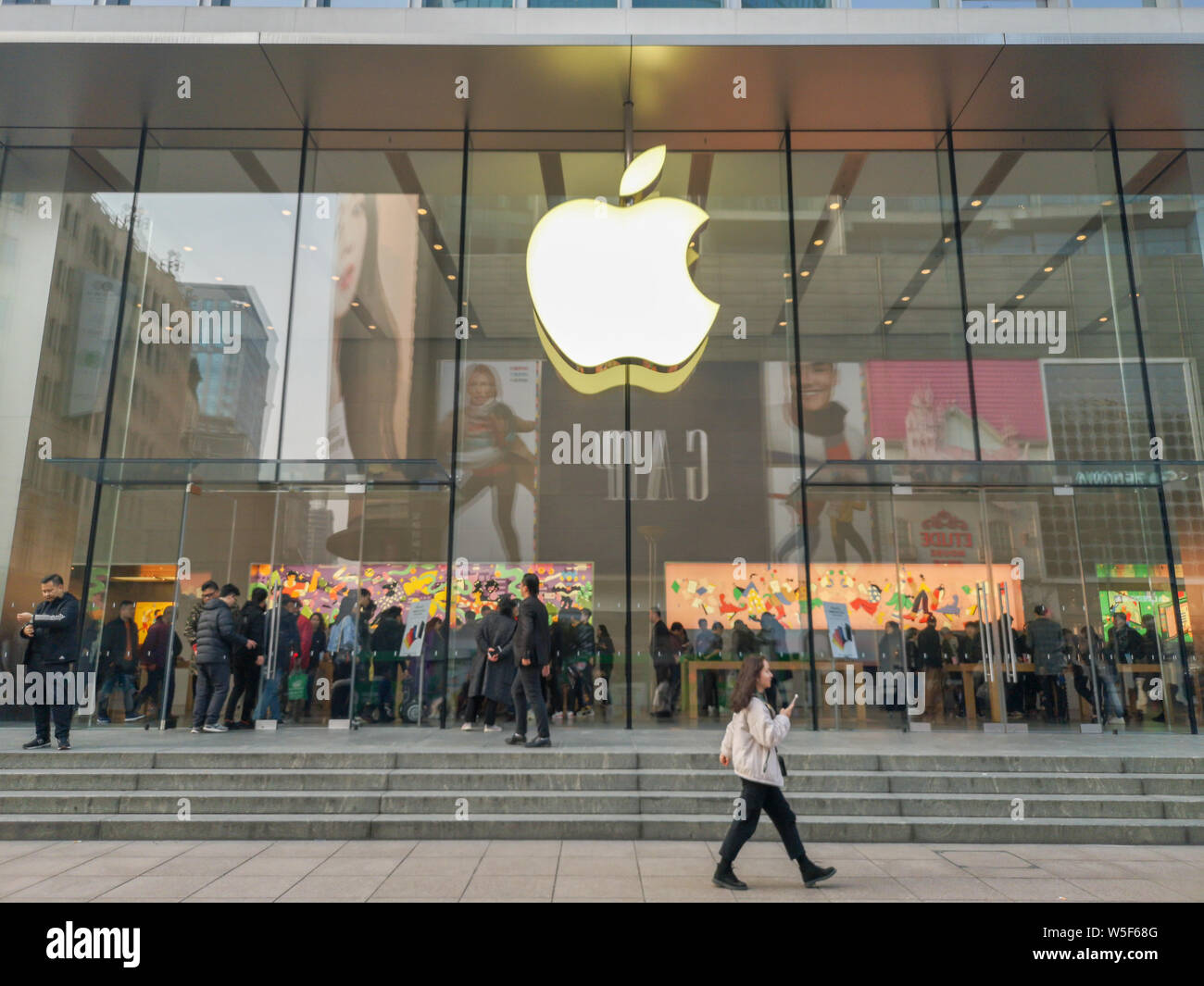 File View Of An Apple Store In Shanghai China 4 March 2019