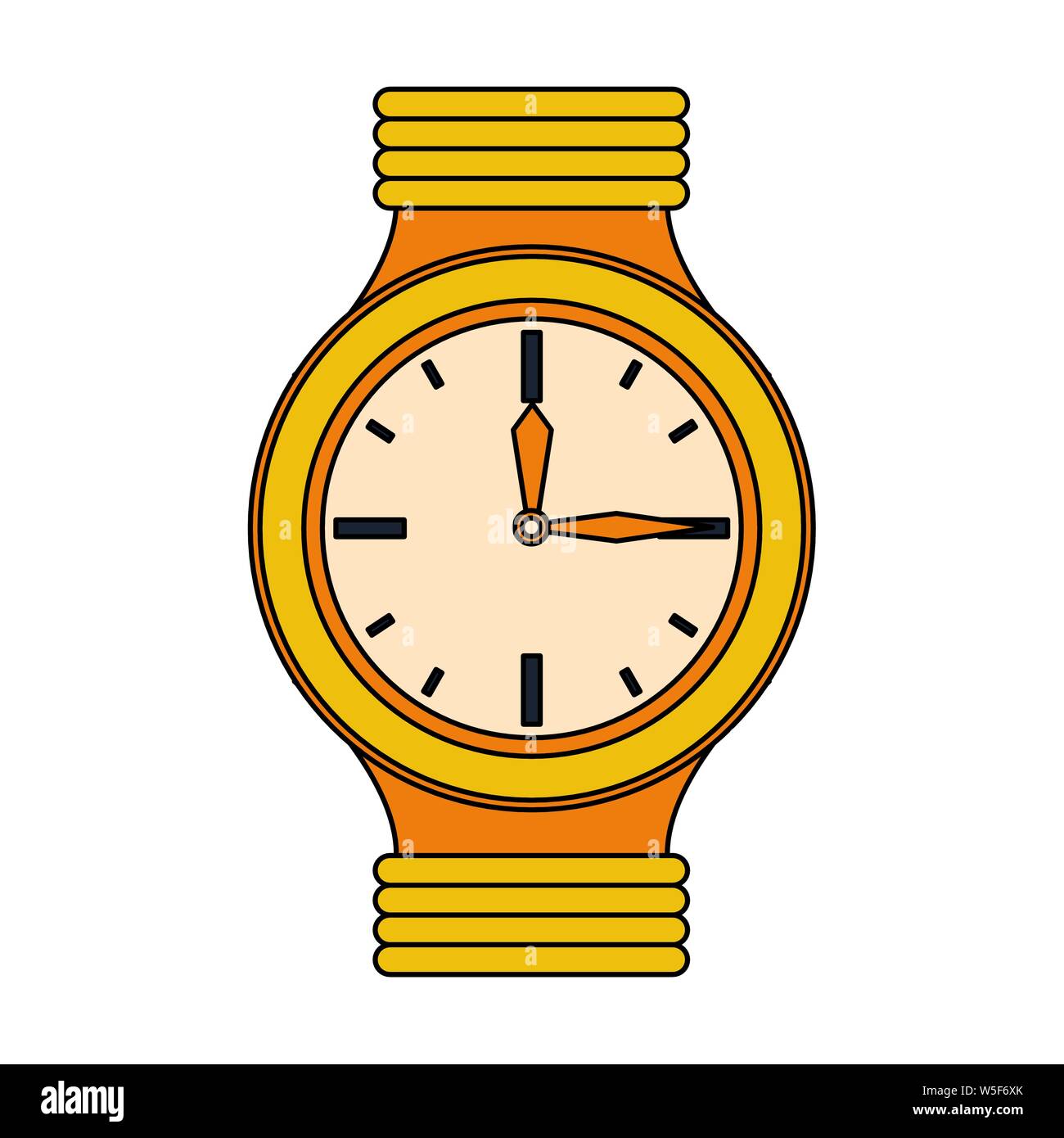 time clock watch alarm cartoon Stock Vector Image & Art Alamy