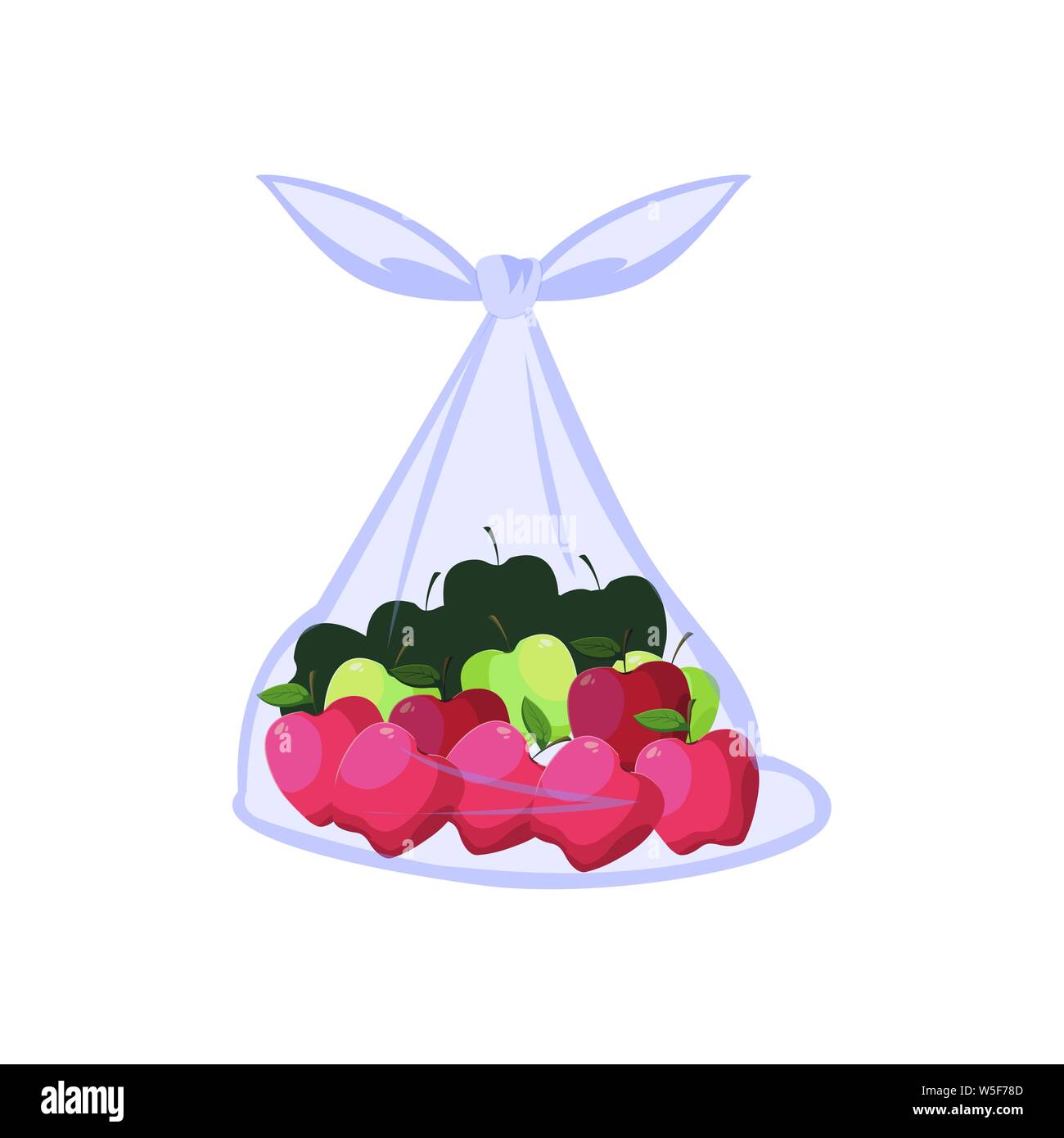 Closeup organic apple bag Cut Out Stock Images & Pictures Alamy