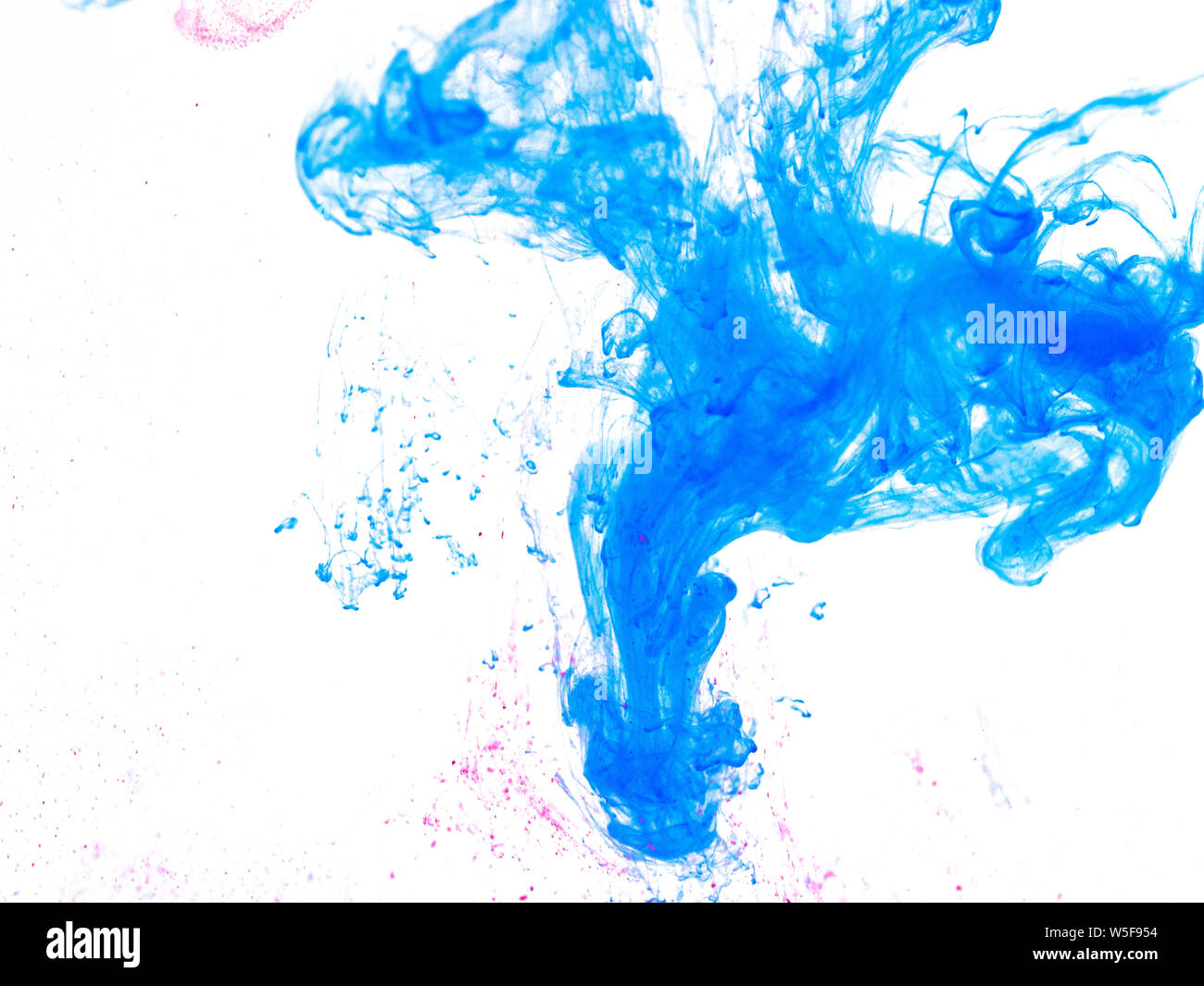 Water Poster Color Poster color in water. Abstract background Stock Photo - Alamy