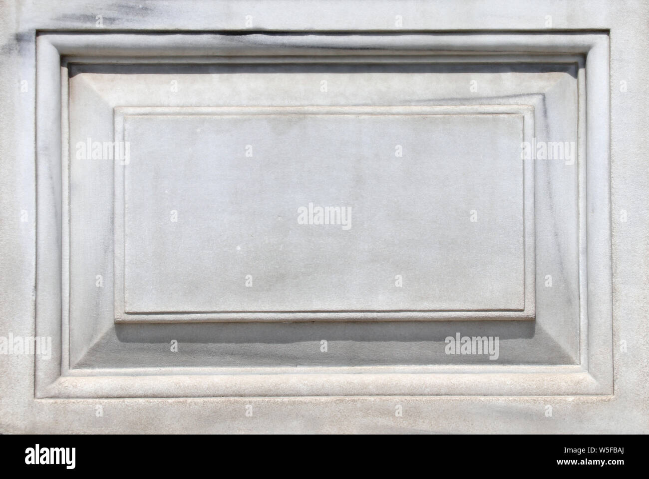 Old marble carved slab. Mock up template. Copy space for text Stock Photo