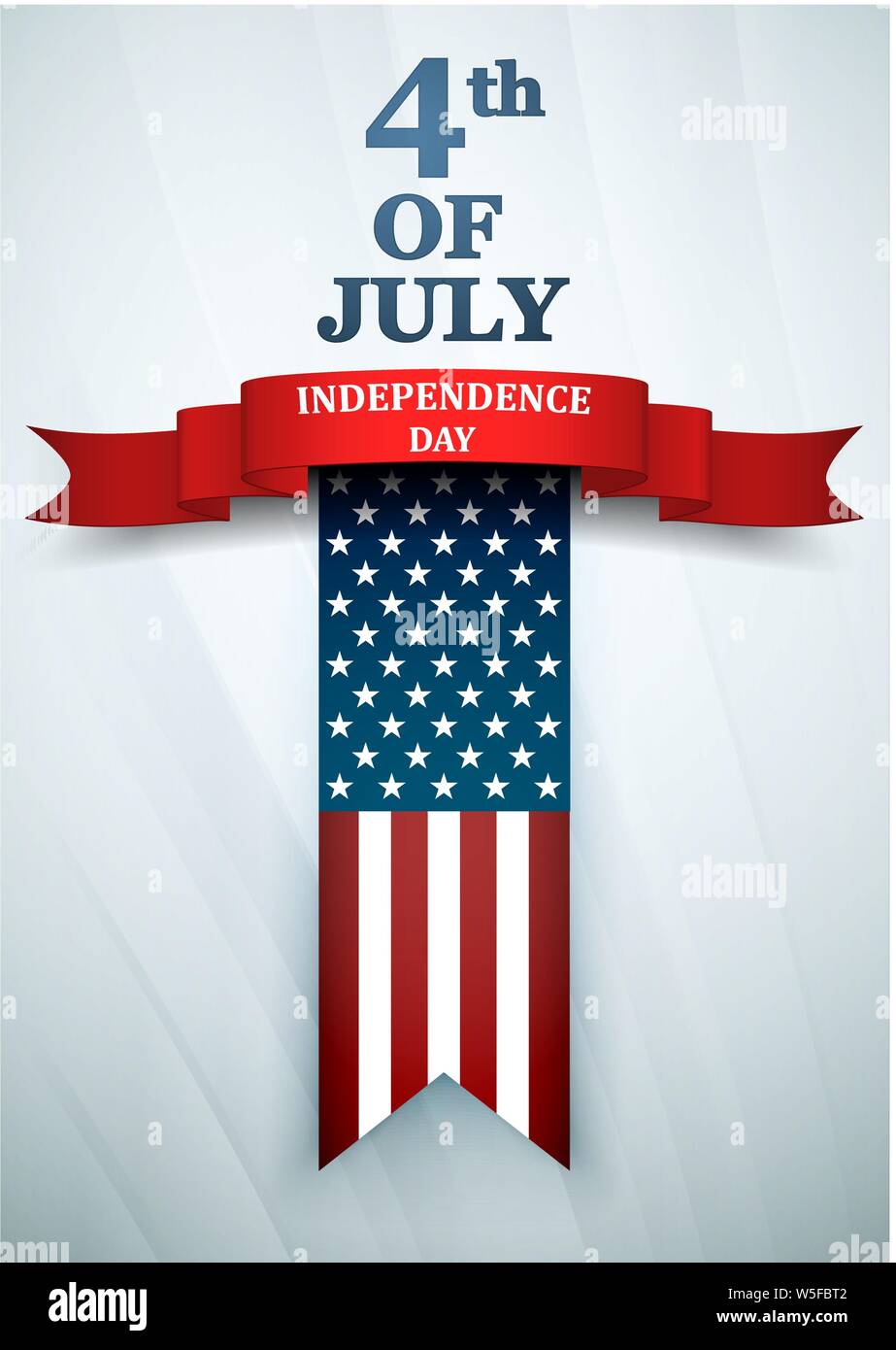 usa independence day. fourth of july greeting card template