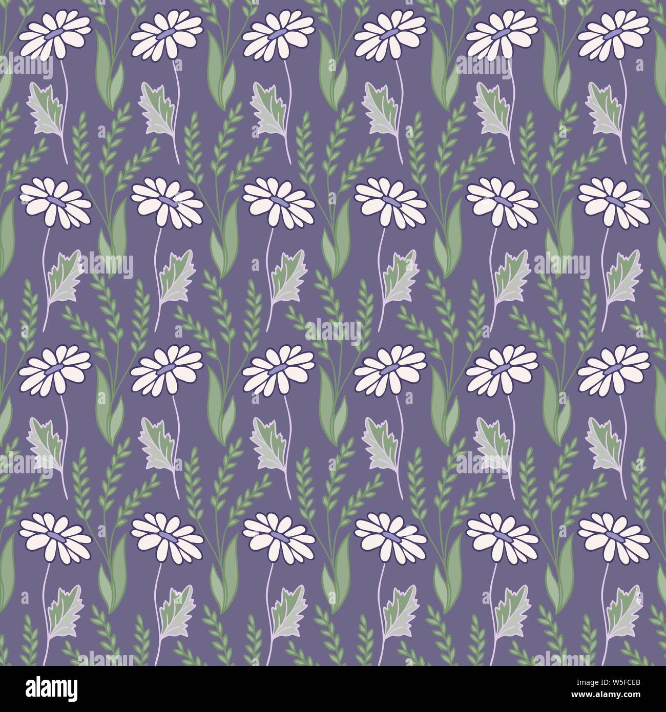 Seamless flower texture lilac Stock Vector Images - Alamy