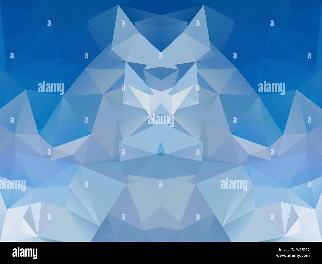 Abstract blue triangle geometrical background. Vector illustration Stock Vector