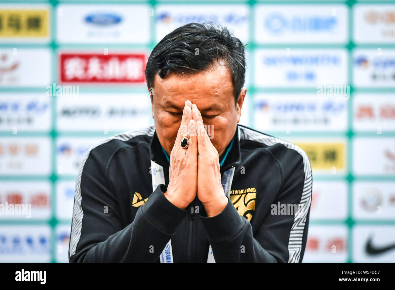 Head coach Sirisak Yodyardthai of Thailand national football team
