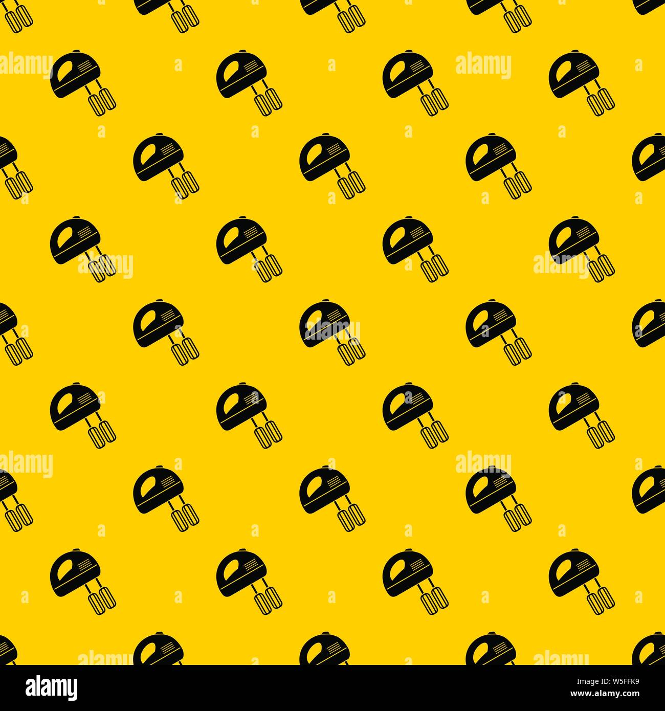 Electric mixer pattern vector Stock Vector