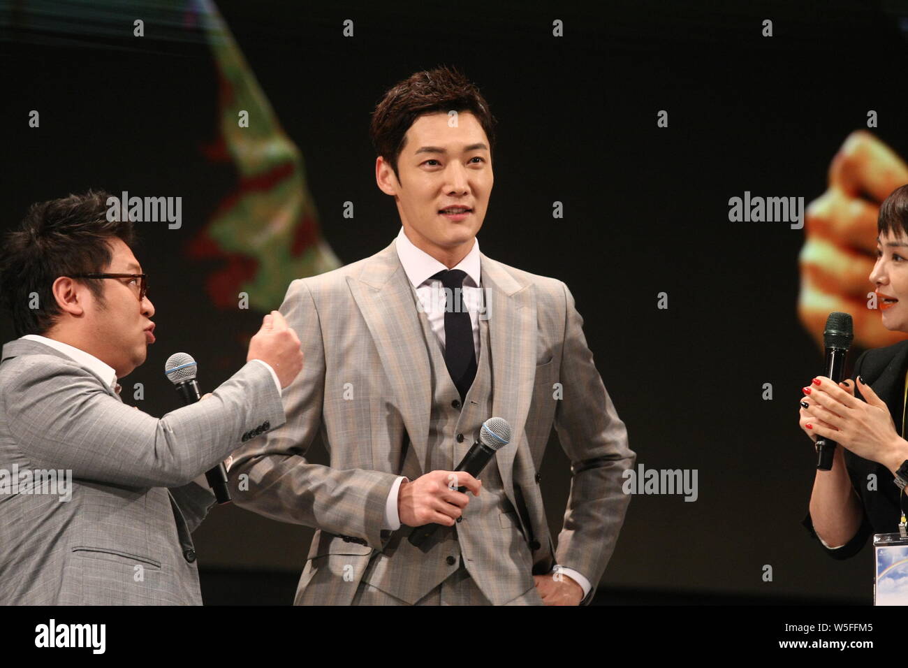 South Korean actor Choi Jin-hyuk attends a fan meeting event in Taipei