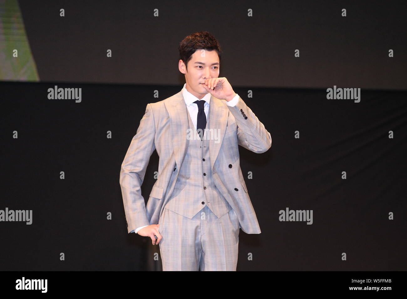 South Korean actor Choi Jin-hyuk attends a fan meeting event in Taipei