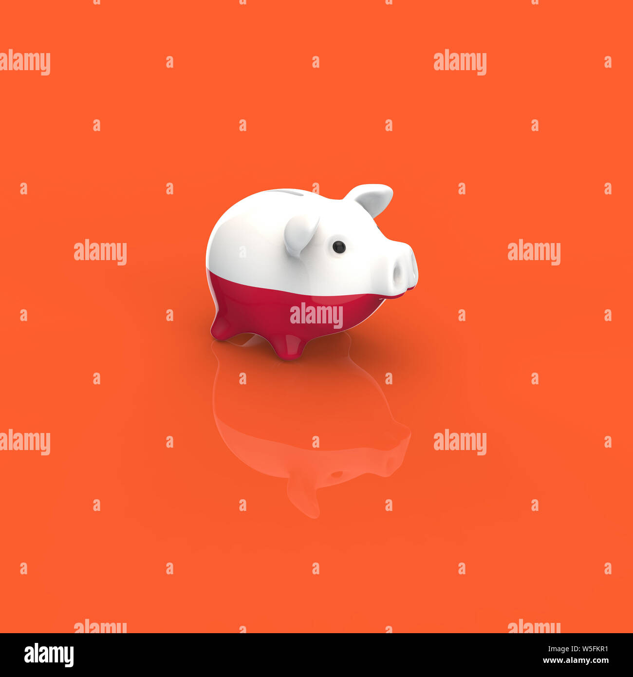 Piggy bank - 3D Illustration Stock Photo - Alamy