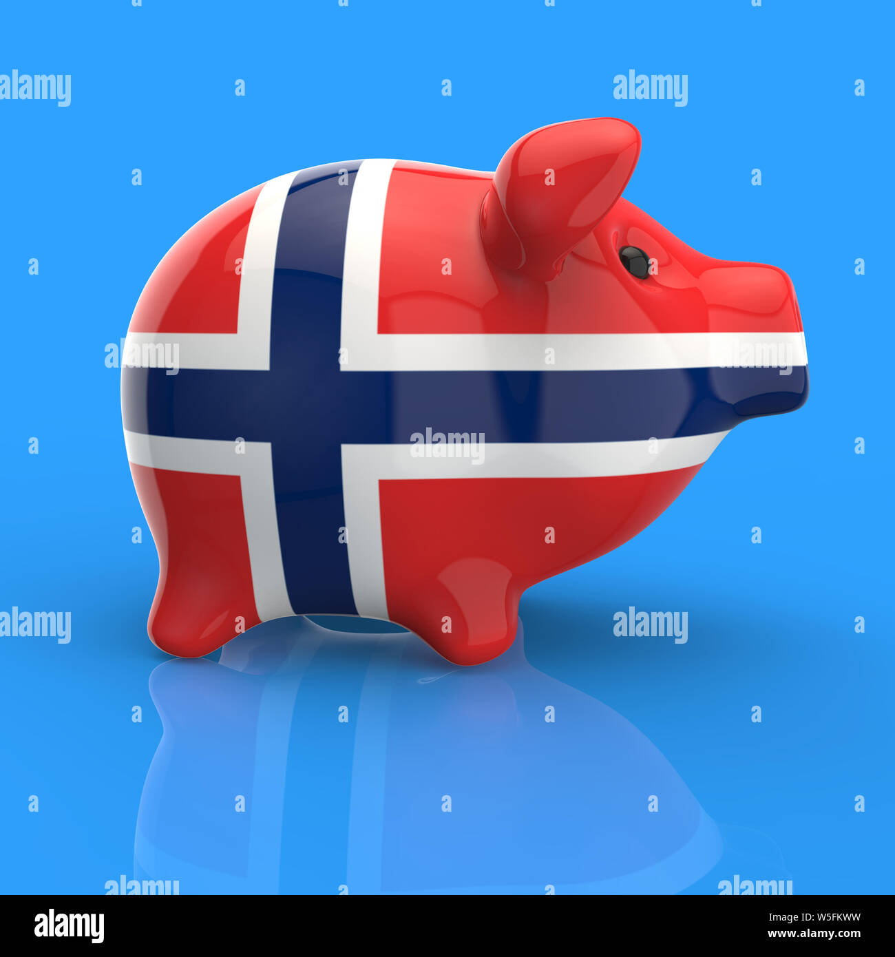 Piggy bank - 3D Illustration Stock Photo - Alamy