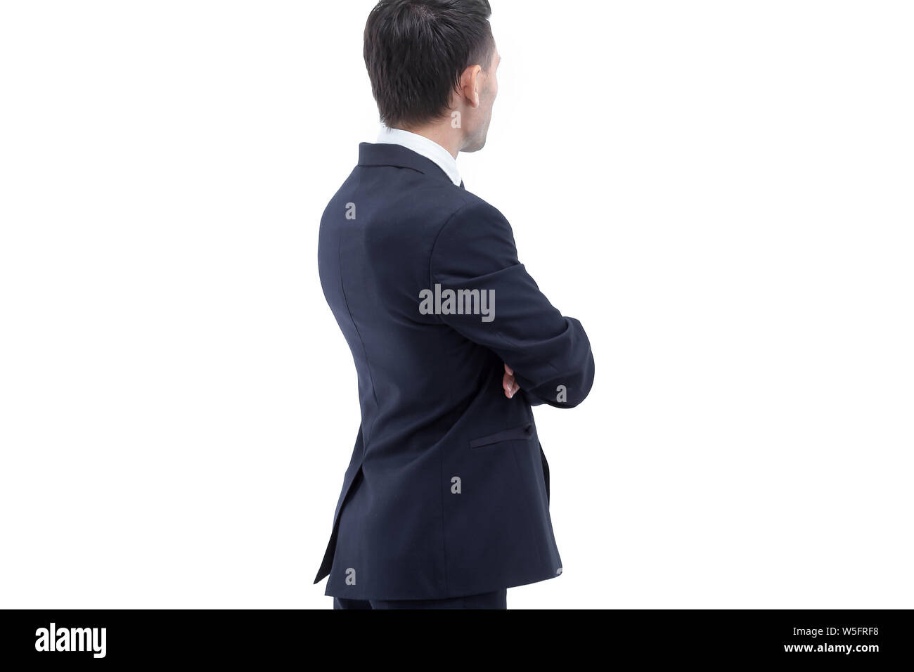 Rear view male executive hi-res stock photography and images - Alamy