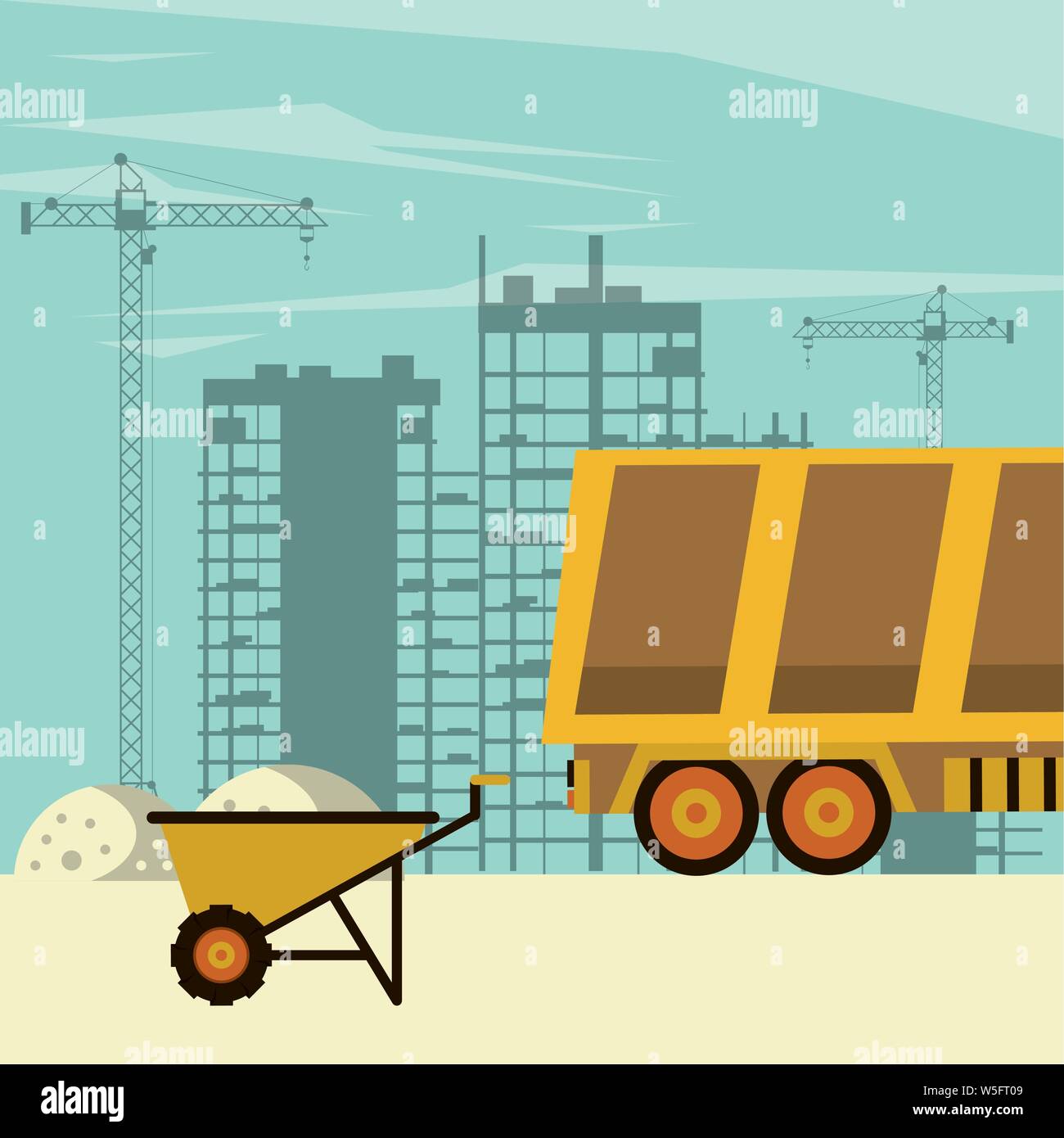 Under construction buildings and machinery Stock Vector Image & Art - Alamy
