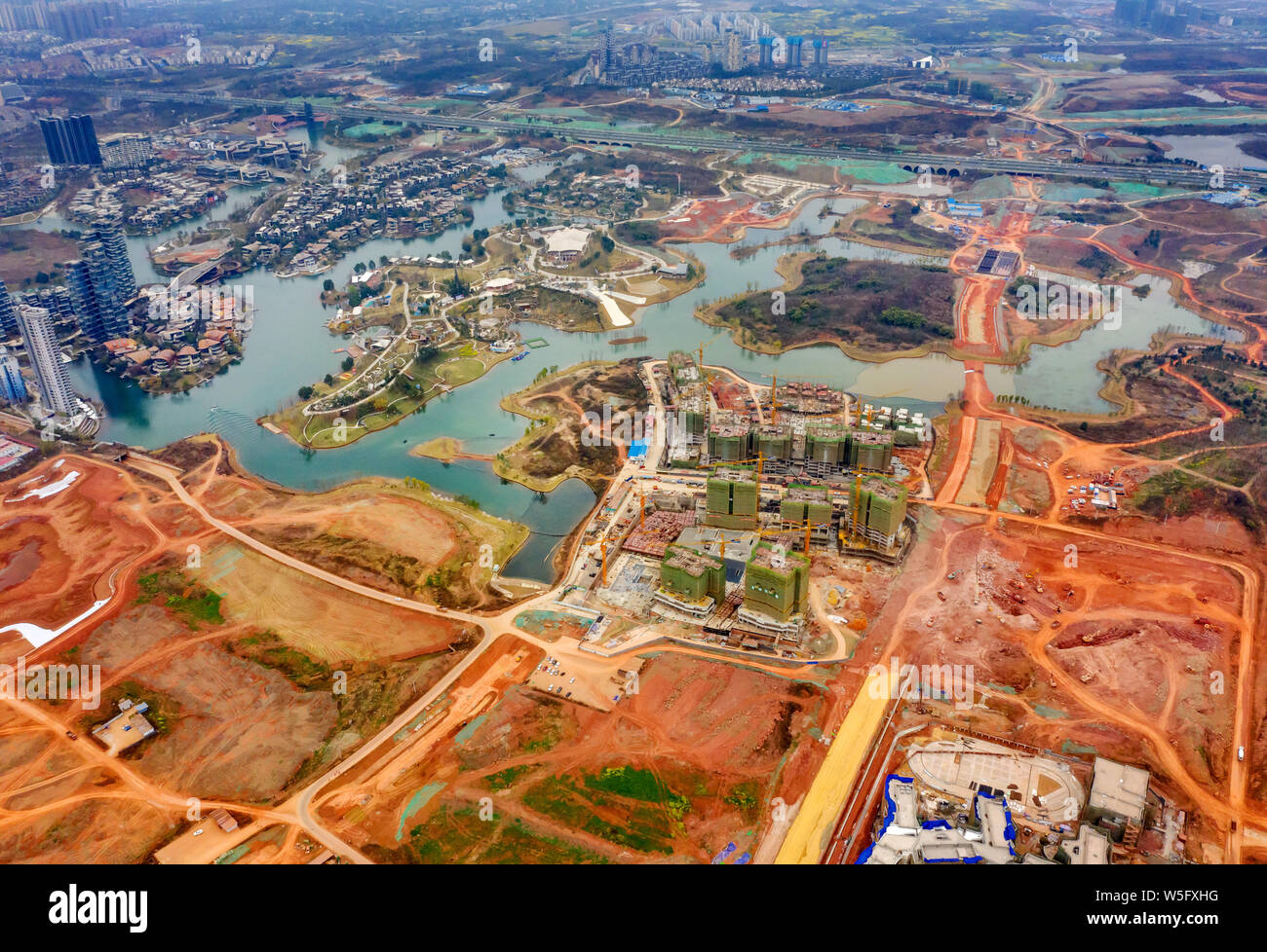 Chengdu luxelakes eco city hi-res stock photography and images - Alamy