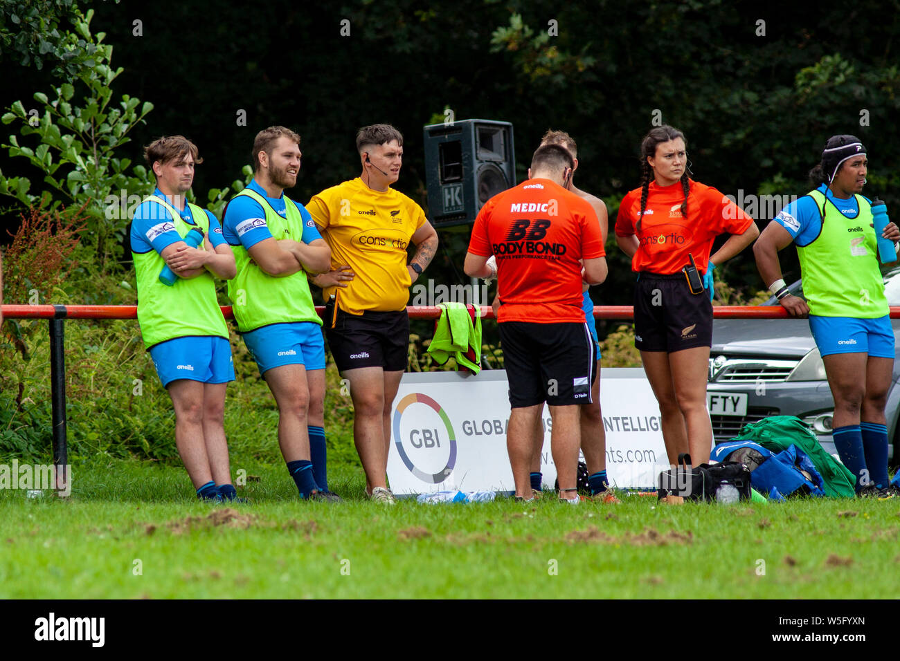 Torfaen Tigers v All Golds at New Panteg RFC in the RFL Southern Conference on the 27th July 2019. Lewis Mitchell/AGRL Stock Photo