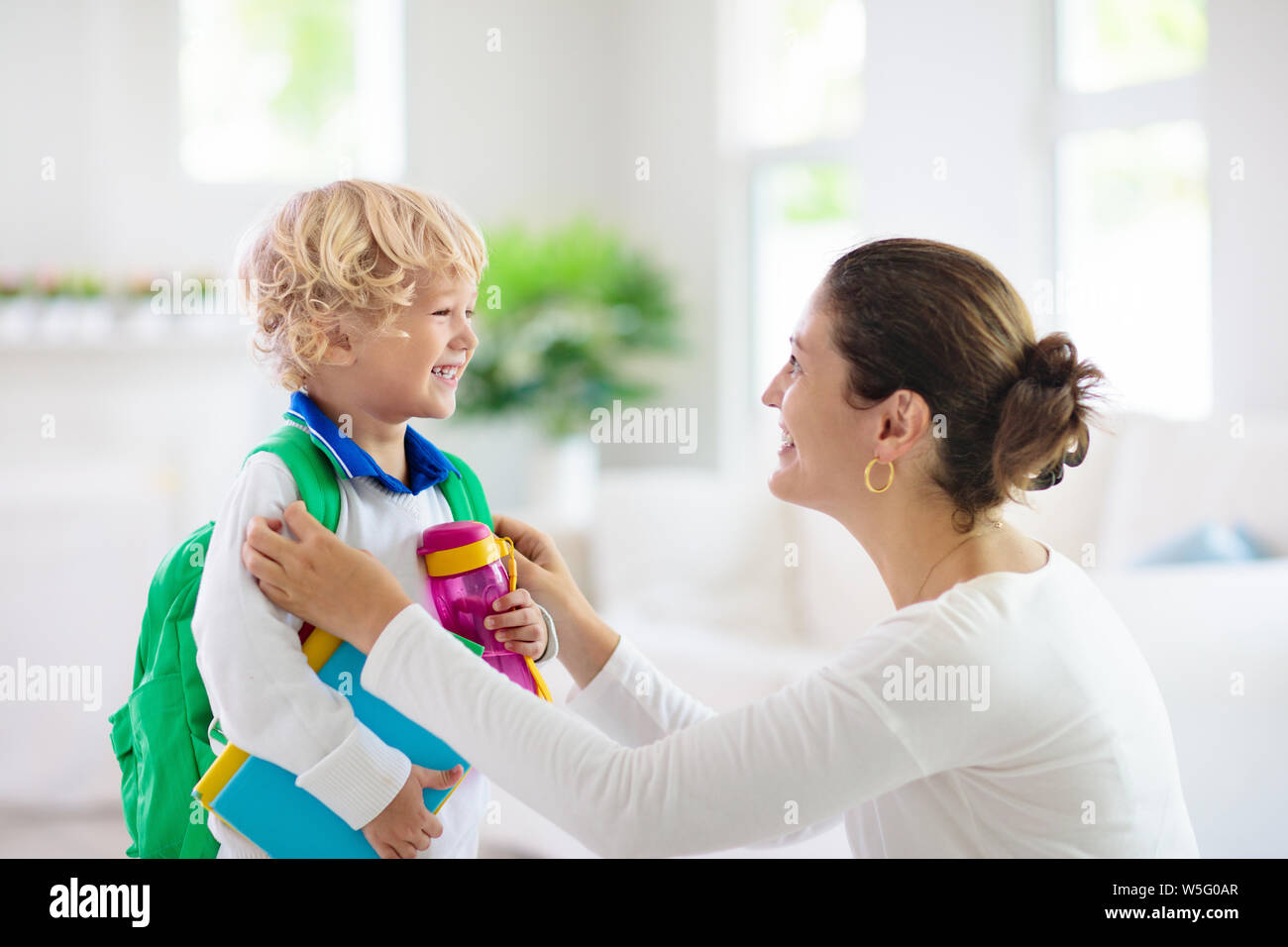 Child Going Back To School Mother And Kid Getting Ready For First School Day After Vacation Little Boy And Mom Going To Kindergarten Or Preschool S Stock Photo Alamy Child Going Back To School Mother And Kid Getting Ready For First School Day After Vacation Little Boy And Mom Going To Kindergarten Or Preschool S Stock Photo Alamy