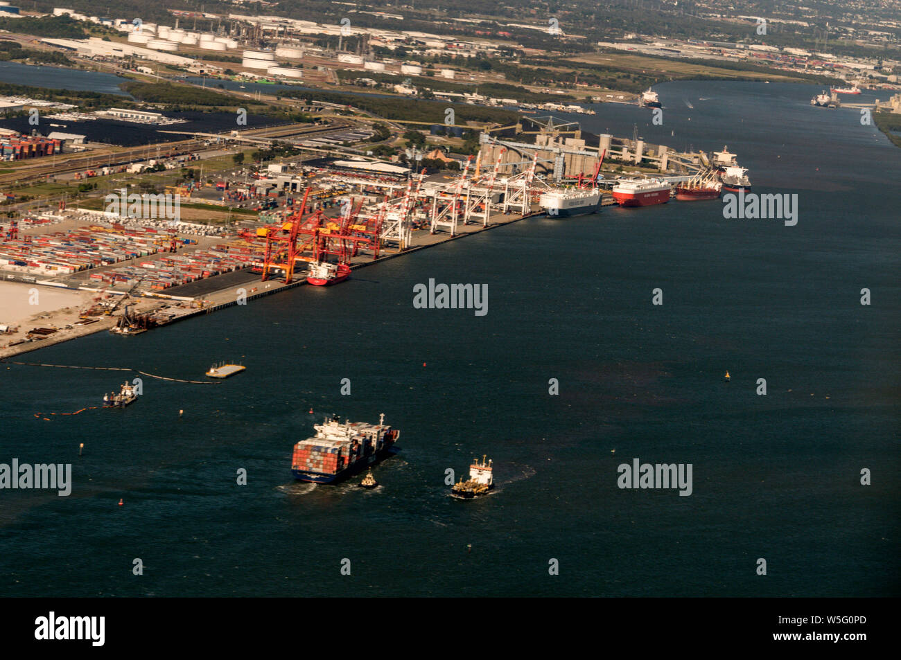 Brisbane aerial view brisbane docks hires stock photography and images Alamy
