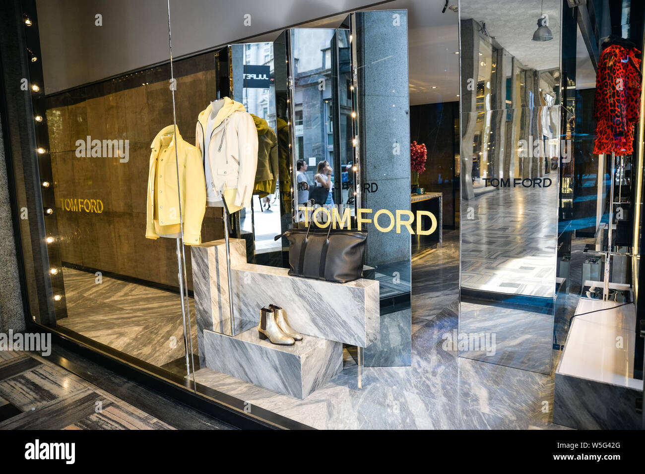 Milan, Italy - September 21, 2018: Tom Ford store in Milan. Montenapoleone  area. Fashion week Tom Ford shopping Stock Photo - Alamy