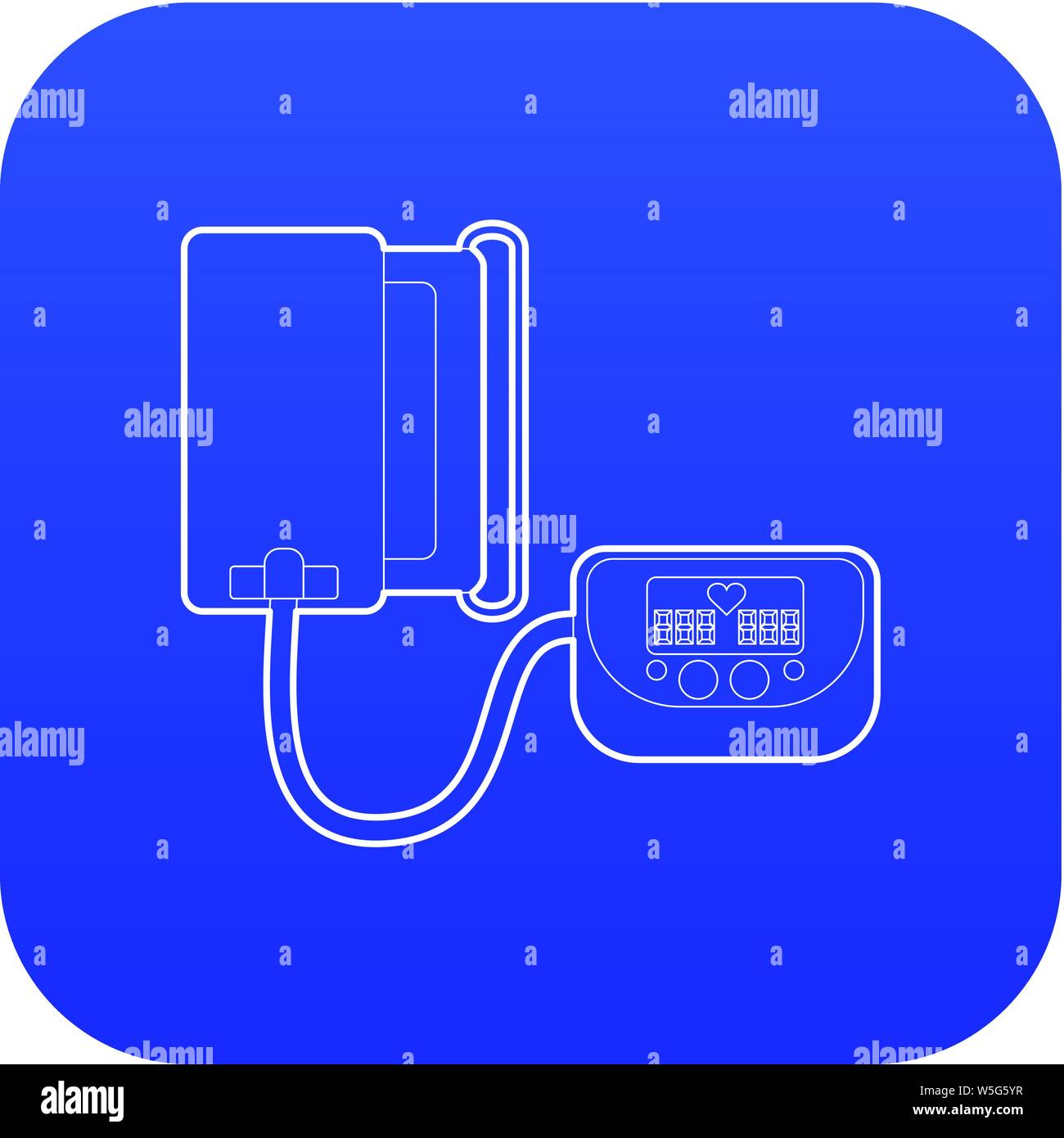 Tonometer icon blue vector Stock Vector Image & Art - Alamy