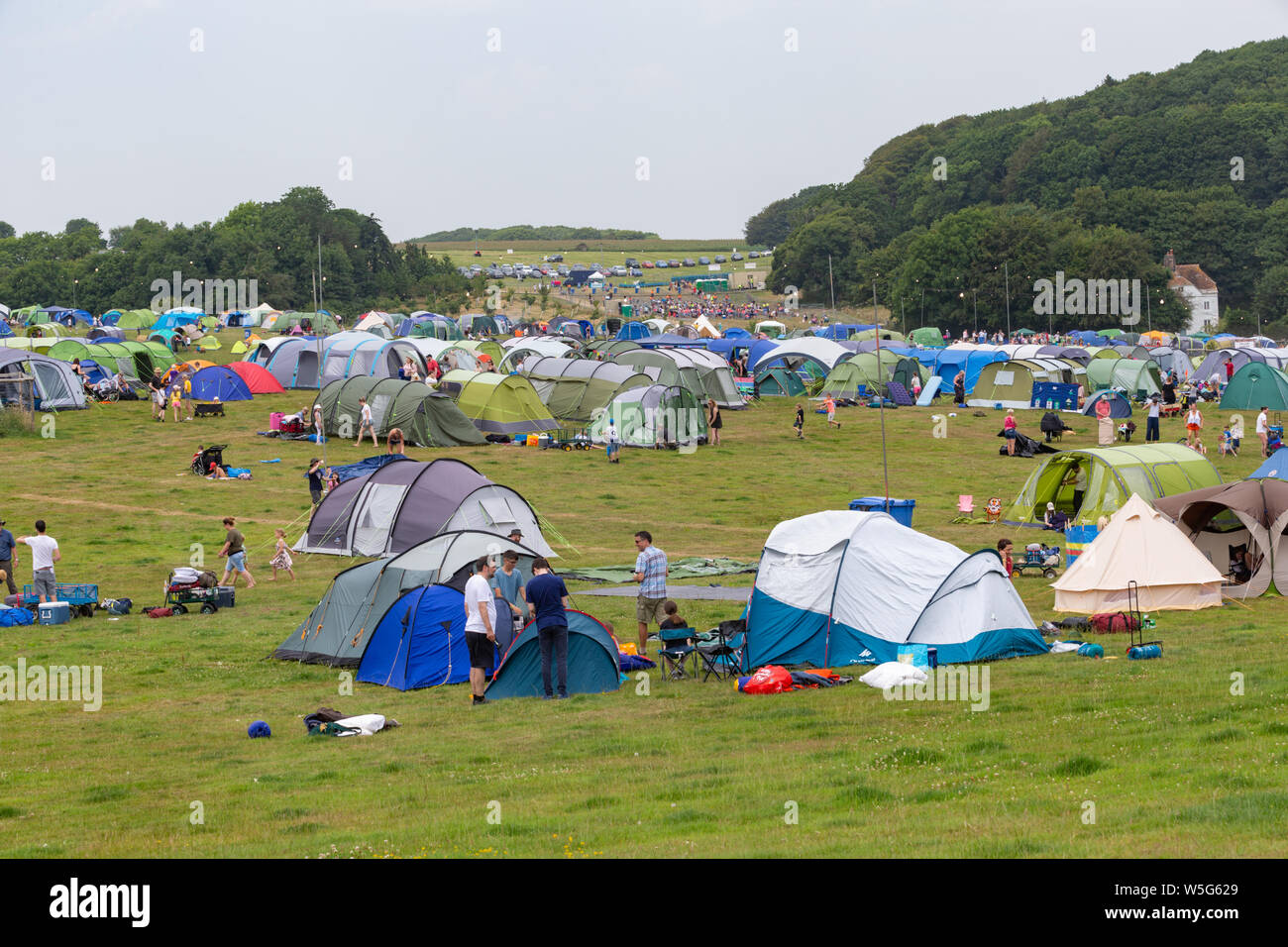 Tents at the Camp Bestival, Dorset, UK Stock Photo Alamy