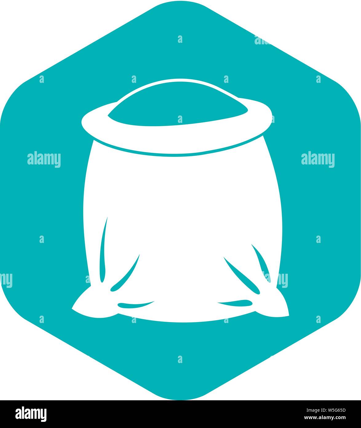Sack full of flour icon, simple style Stock Vector Image & Art - Alamy
