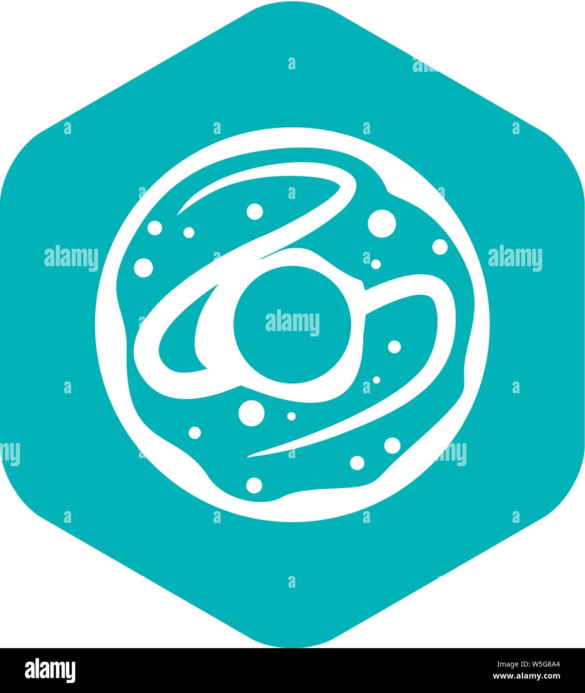 Glazed donut icon, simple style Stock Vector Image & Art - Alamy